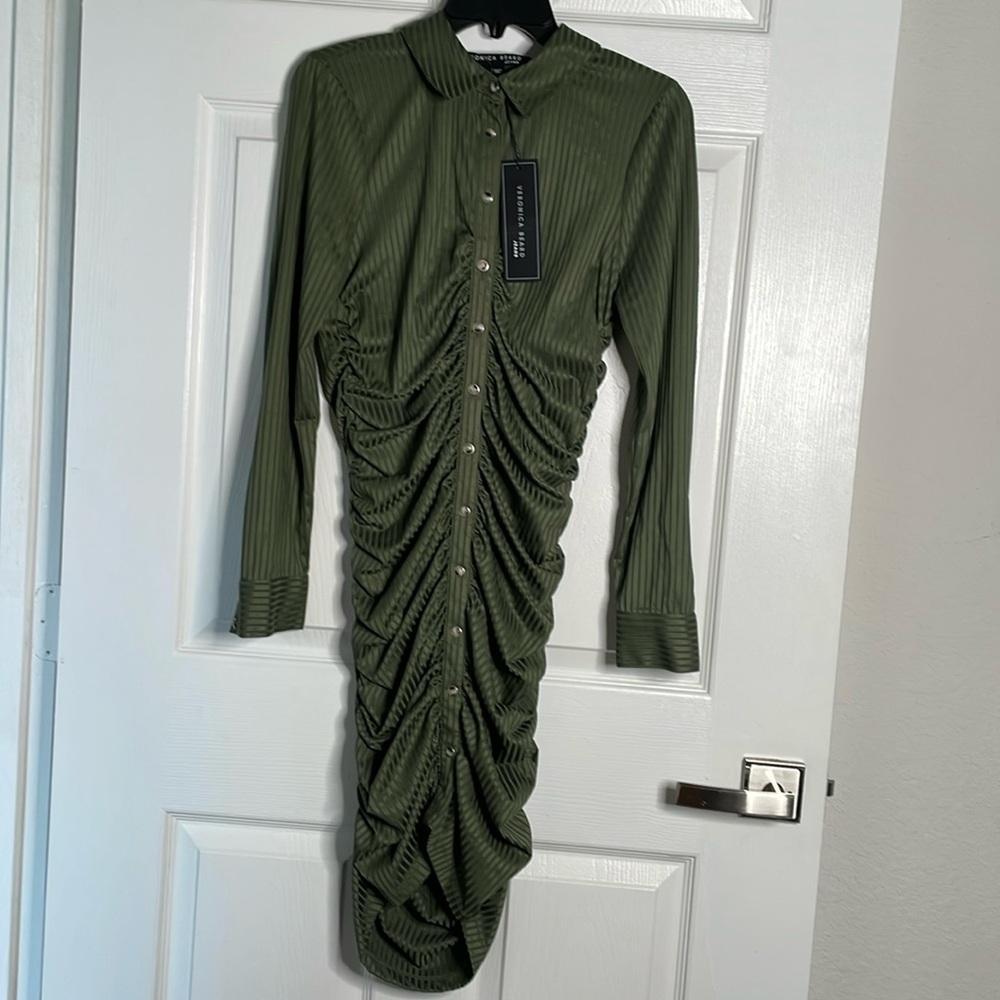 NWT Veronica beard Davila long sleeve button down Dress
